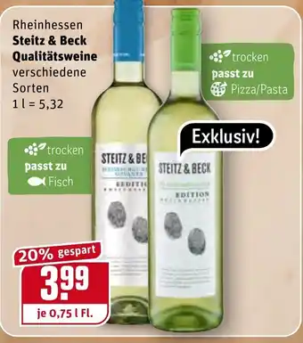 REWE Steitz & Beck Qualitätsweine 0,75L Angebot