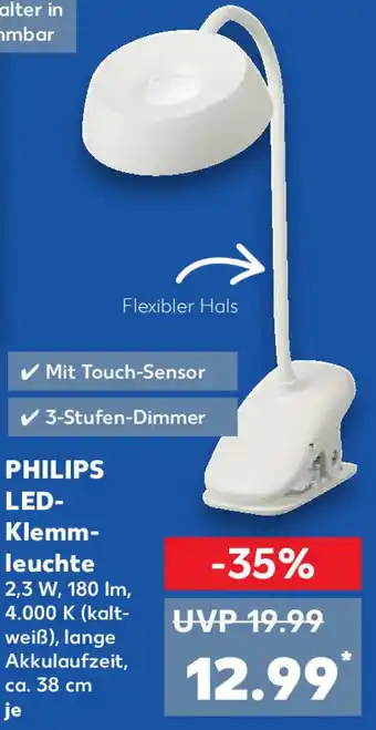 Kaufland Philips LED Klemmleuchte Angebot