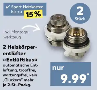 Kaufland 2 Heizkörperentlüfter ,,Entlüftikus" Angebot