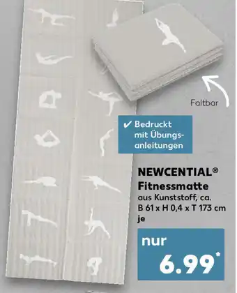 Kaufland Newcential Fitnessmatte Angebot