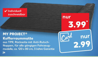 Kaufland My Project Kofferraummatte Angebot