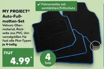 Kaufland My Project Auto Fußmatten Set Angebot