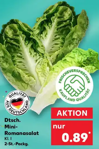 Kaufland Dtsch. Mini Romanasalat 2 St. Packg. Angebot