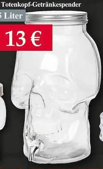 Woolworth Totenkopf-getränkespender Angebot