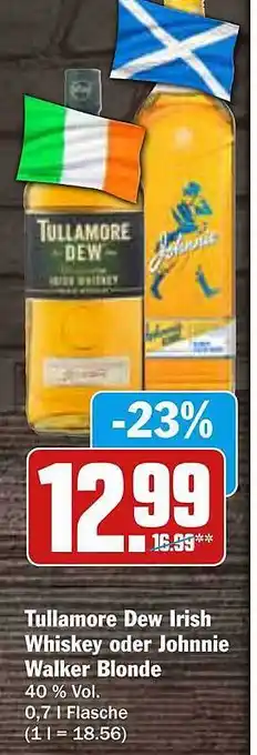 AEZ Tullamore dew irish whiskey oder johnie walker blonde Angebot