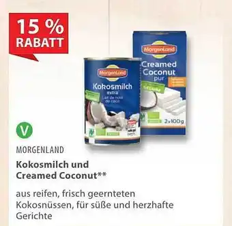 basic Morgenland kokosmilch und creamed coconut Angebot