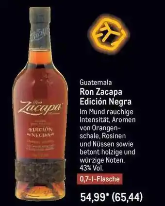 METRO Guatemala ron zacapa edicion negra Angebot