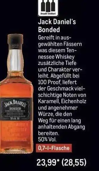 METRO Jack daniel's bonded Angebot