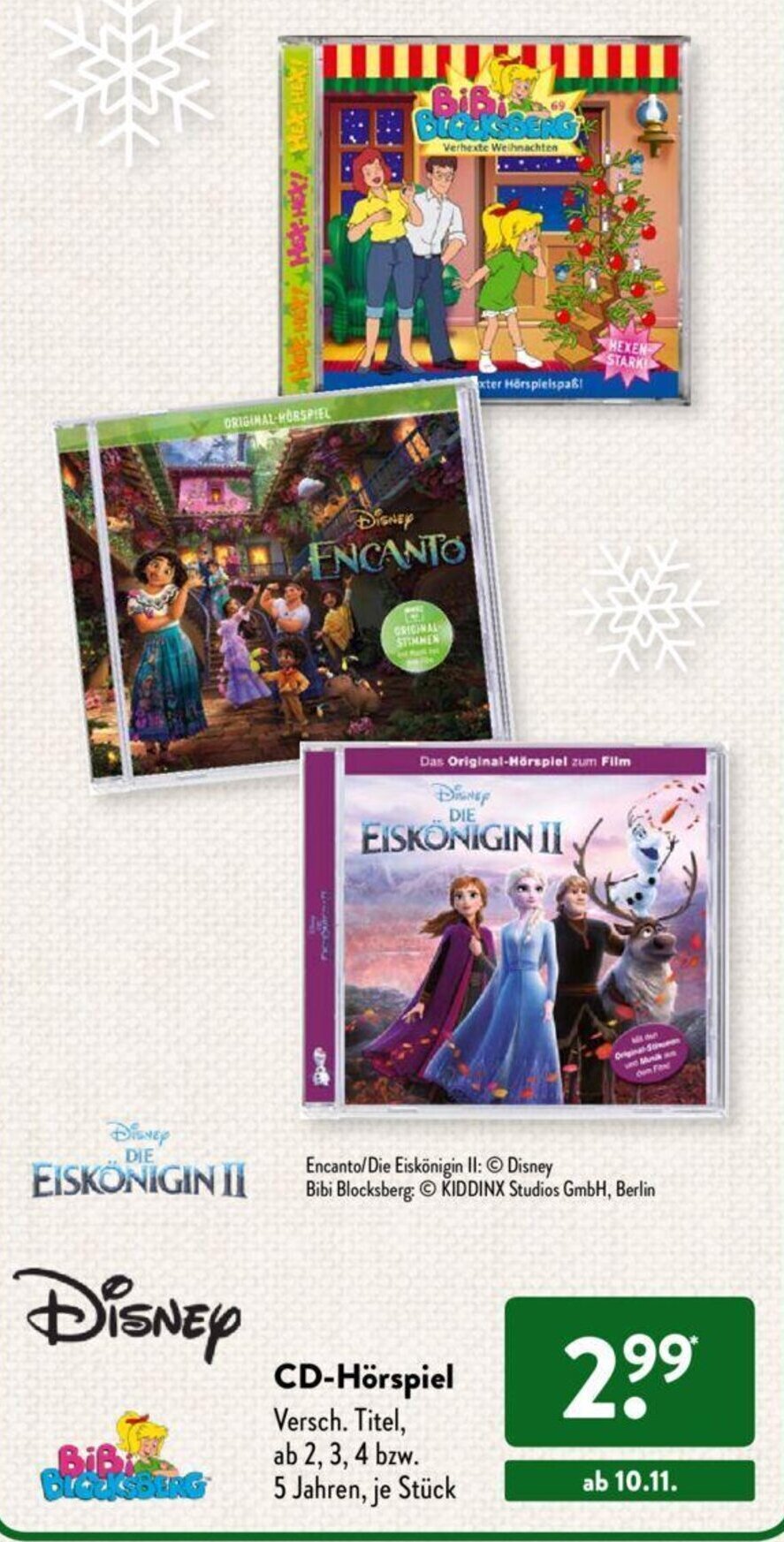 CD Hörspiel Angebot bei Aldi Süd