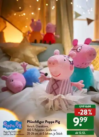 Aldi Süd Peppa Pig Plüschfigur Angebot