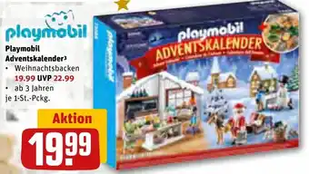 REWE Playmobil Adventskalender Angebot