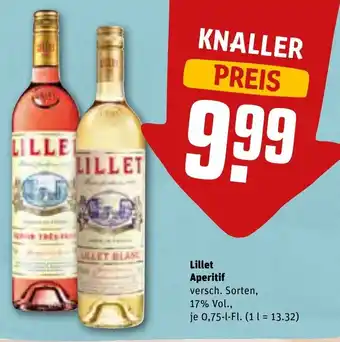 REWE Lillet Aperitif 0,75 L-Fl. Angebot