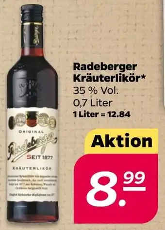 NETTO Radeberger Kräuterlikör 0,7 Liter Angebot