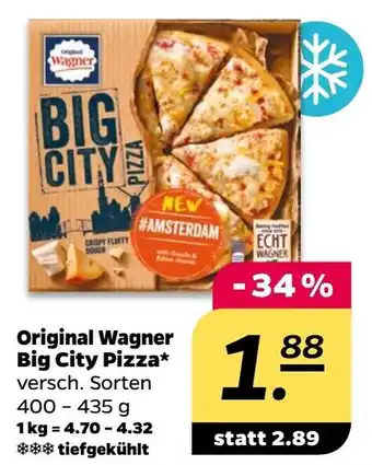 NETTO Original Wagner Big City Pizza 400-435 g Angebot