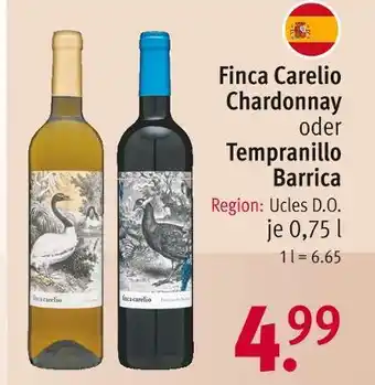 Rossmann Finca carelio chardonnay oder tempranillo barrica Angebot