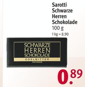 Rossmann Sarotti schwarze herren schokolade Angebot