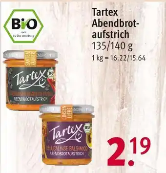 Rossmann Tartex abendbrotaufstrich Angebot