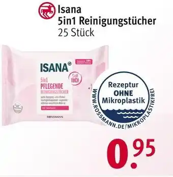 Rossmann Isana 5in1 reinigungstücher Angebot