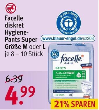 Rossmann Facelle diskret hygiene-pants Angebot