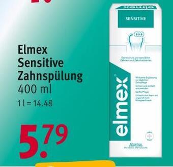 Rossmann Elmex sensitive zahnspülung Angebot