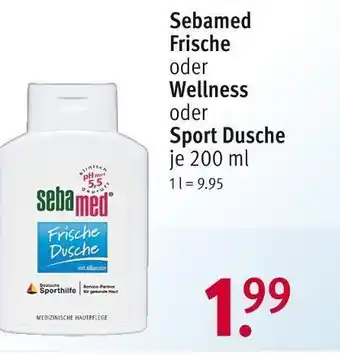 Rossmann Sebamed frische oder wellness oder sport dusche Angebot