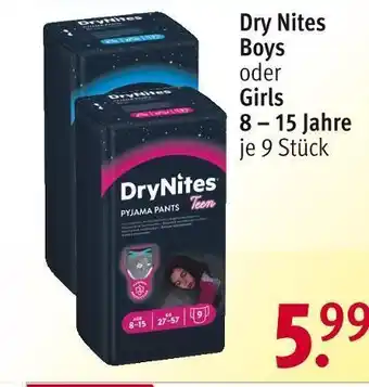 Rossmann Dry nites boys oder girls Angebot