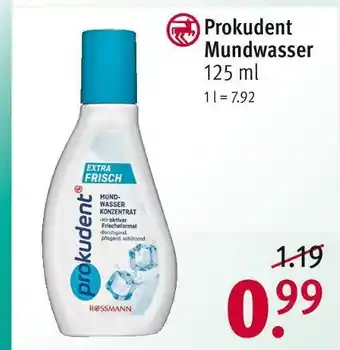 Rossmann Prokudent mundwasser Angebot