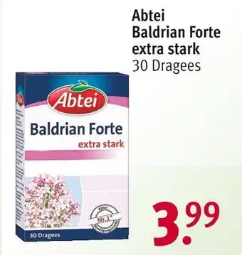 Rossmann Abtei baldrian forte extra stark Angebot