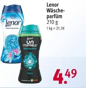 Rossmann Lenor wäscheparfüm Angebot