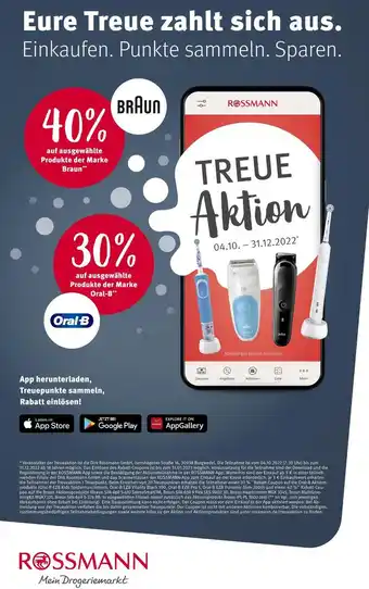 Rossmann Braun, oral-b treueaktion Angebot