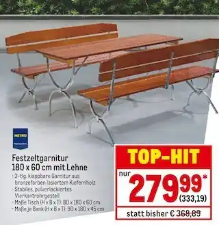 METRO Metro professional festzeltgarnitur Angebot