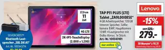 Lidl Lenovo Tab P11 Plus (LTE) Tablet ,,ZA9L0008SE" Angebot