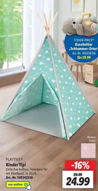 Lidl Playtive Kinder Tipi Angebot