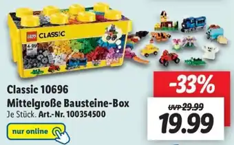 Lidl Lego Classic 10696 Mittelgroße Bausteine Box Angebot