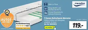 Lidl Meradiso 7 Zonen Kaltschaum Matratze Angebot