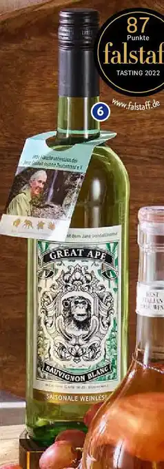 Aldi Süd 2022 Great Ape Sauvignon blanc 0,75 L Flasche Angebot