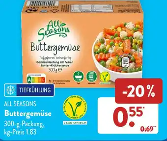 Aldi Süd All Seasons Buttergemüse 300 g Packung Angebot