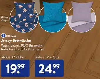 Aldi Süd Dormia Jersey Bettwäsche Angebot