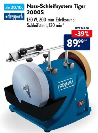 Aldi Süd Scheppach Nass Schleifsystem Tiger 2000S Angebot