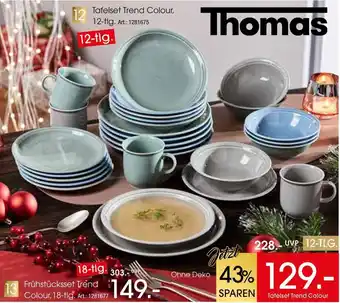 Zurbrüggen Thomas tafelset oder frühstücksset trend colour Angebot