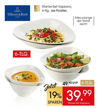 Zurbrüggen Villeroy & boch starter-set vapiano Angebot