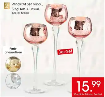 Zurbrüggen Windlicht set minou Angebot