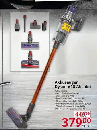 Selgros Dyson Akkusauger V10 Absolut Angebot