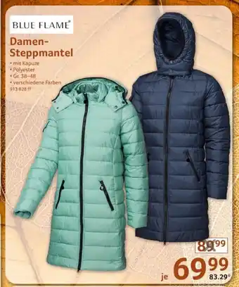 Selgros BLUE FLAME Damen-Steppmantel Gr. 38-48 Angebot