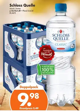 Trink und Spare Schloss Quelle 2x12x1,0L Angebot