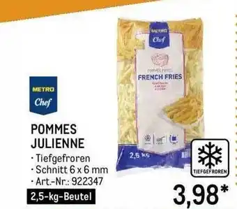 METRO Pommes julienne Angebot