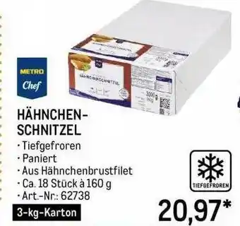 METRO Hähnchen schnitzel Angebot