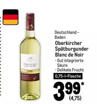 METRO Deutschland baden oberkircher spätburgunder blanc de noir Angebot