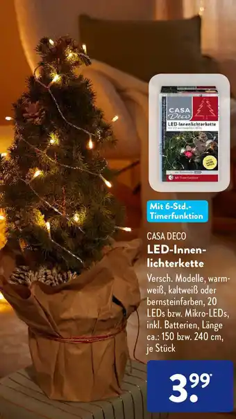 Aldi Süd Casa Deco LED Innenlichterkette Angebot