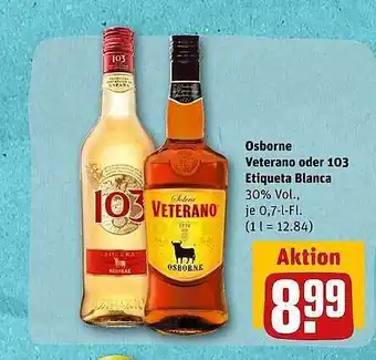 REWE Osborne veterano oder 103 etiqueta blanca Angebot